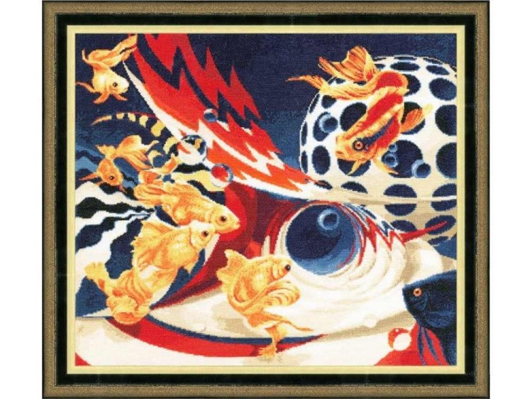 Набор для вышивания «Золотые рыбки» — картинка 2