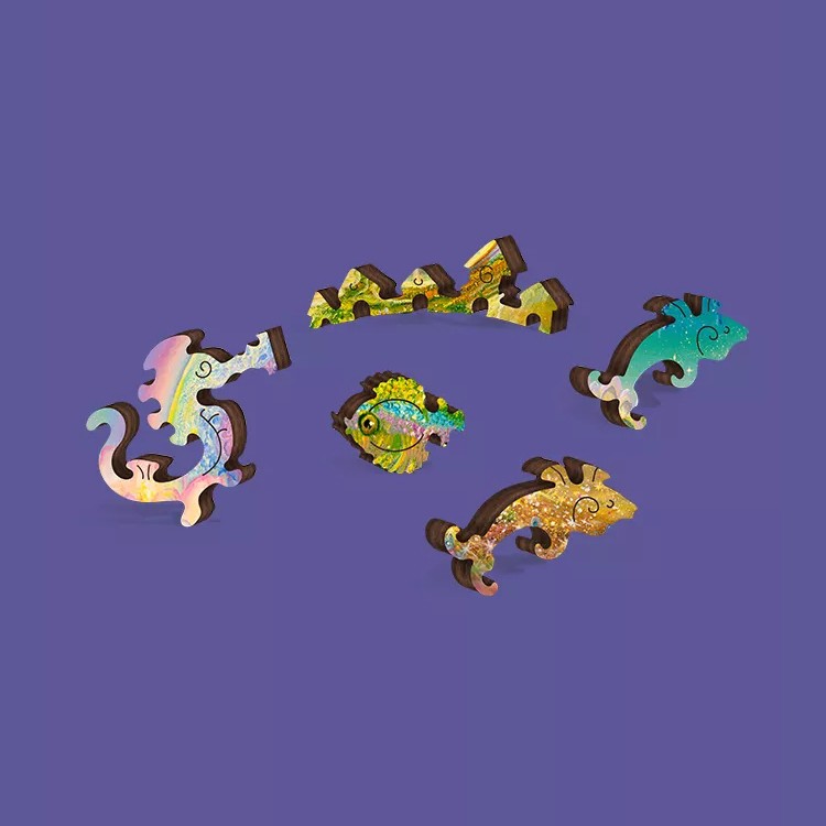 Деревянные пазлы DAVICI «Знак зодиака. Рыбы» — картинка 4