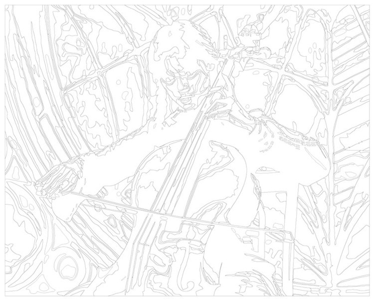 Картина по номерам «Wednesday Уэнсдей Аддамс: Виолончель» — картинка 3