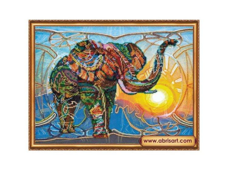 Набор вышивки бисером «Мозаичный слон»