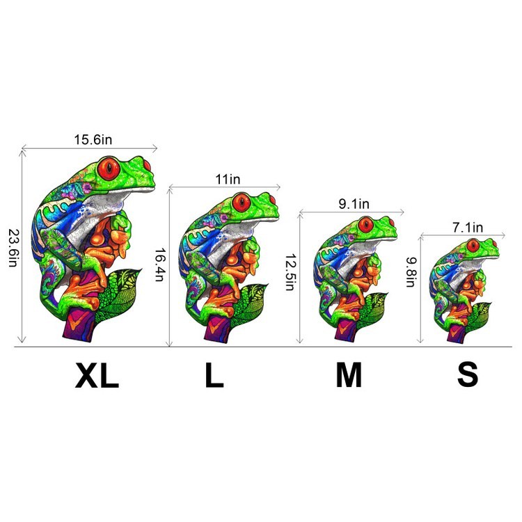 Деревянные пазлы «Древесная Лягушка XL», Woodbests — картинка 3