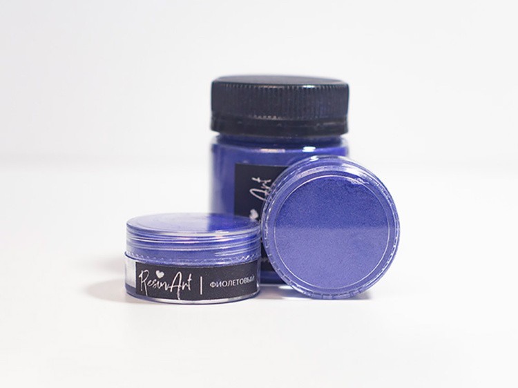 Фиолетовый (Перламутровый пигмент для смолы, ResinArt) (20 мл) — картинка 2
