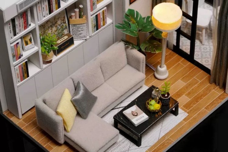 Миниатюрная сборная модель (румбокс) «Идеальная гостиная» — картинка 5