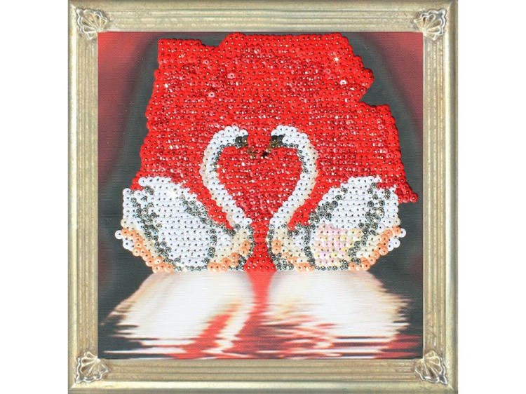 Мозаика из пайеток «Лебеди» — картинка 2