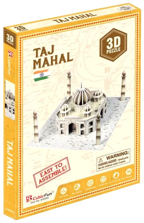 3D пазл CubicFun «Мини-серия. Тадж-Махал» — картинка 3