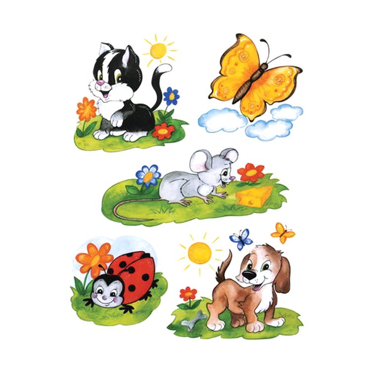 Украшение для окон и стекла «Забавные зверюшки 2» — картинка 2