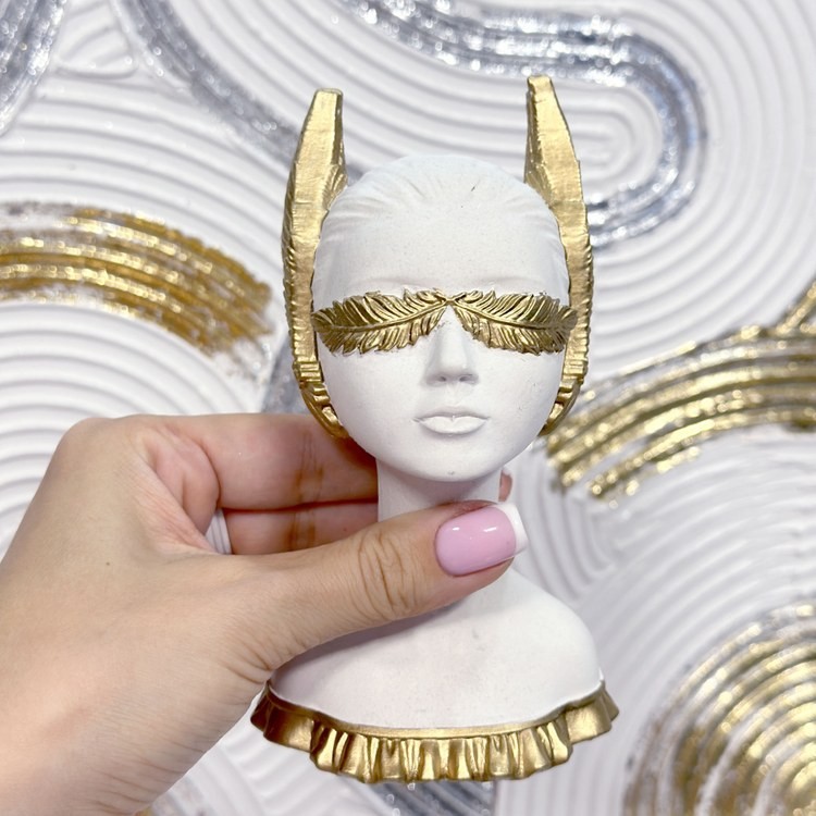 Силиконовый молд - Статуэтка девушка с крыльями №1, 15,5x12см, 1 шт. — картинка 3