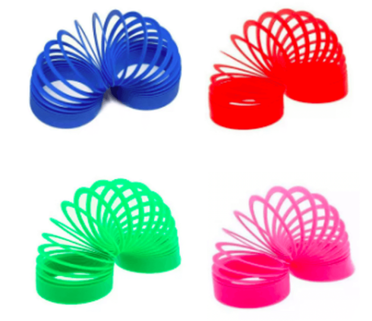 Пружинка Слинки пластик, разные цвета — картинка 2