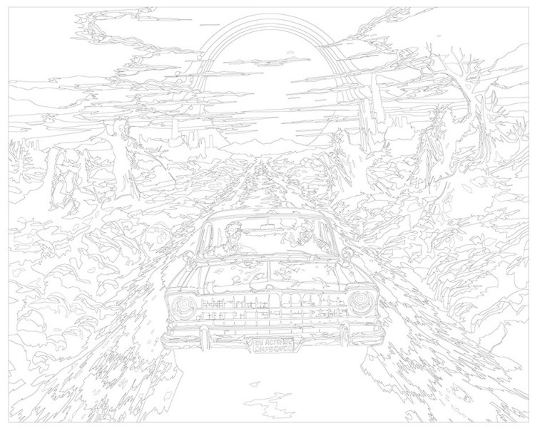 Картина по номерам «Машины: Поездка от зомби» — картинка 3