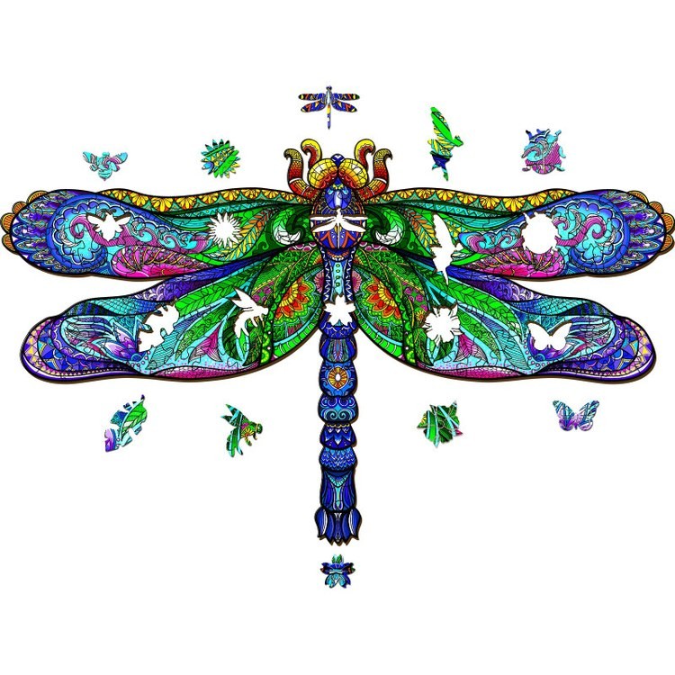 Деревянные пазлы «Стремительная Стрекоза XL», Woodbests — картинка 2