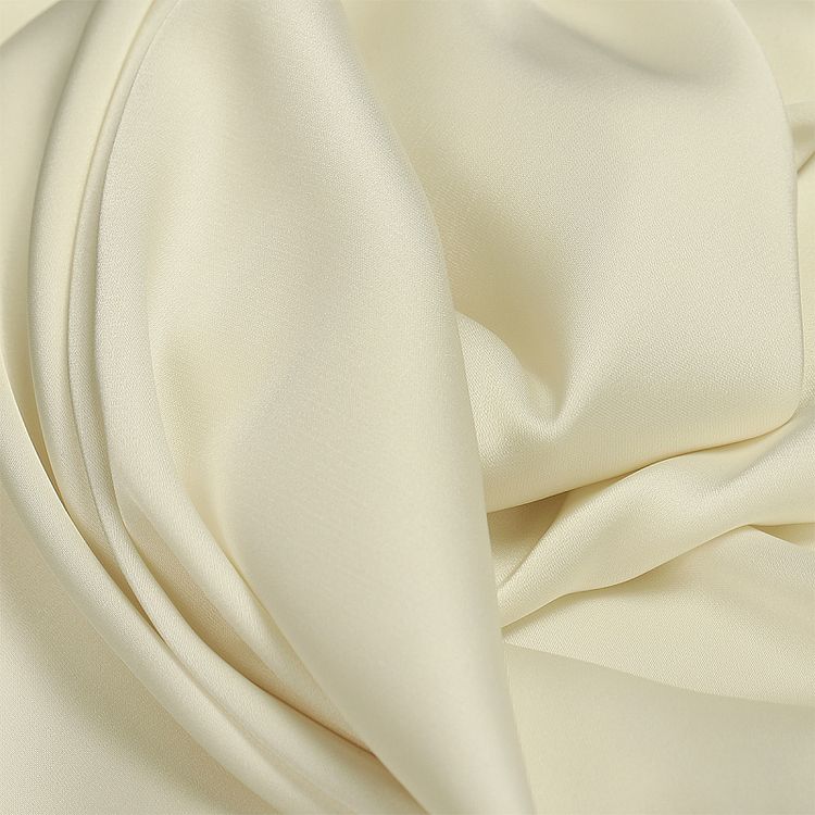 Ткань шелк Армани, 5 м, ширина 150 см, 90 г/м², цвет: 73 молочный (аивори), TBY — картинка 3
