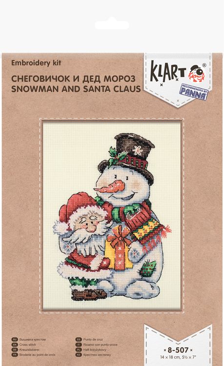 Набор для вышивания «Снеговичок и Дед Мороз» — картинка 6