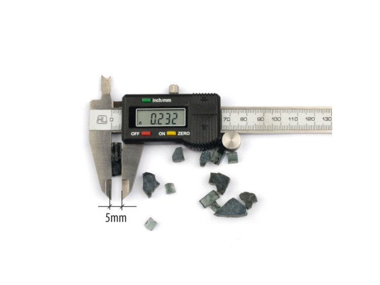 Стеклянная крошка черная (Black, фракция 5 мм), LusterGlass Premium — картинка 3