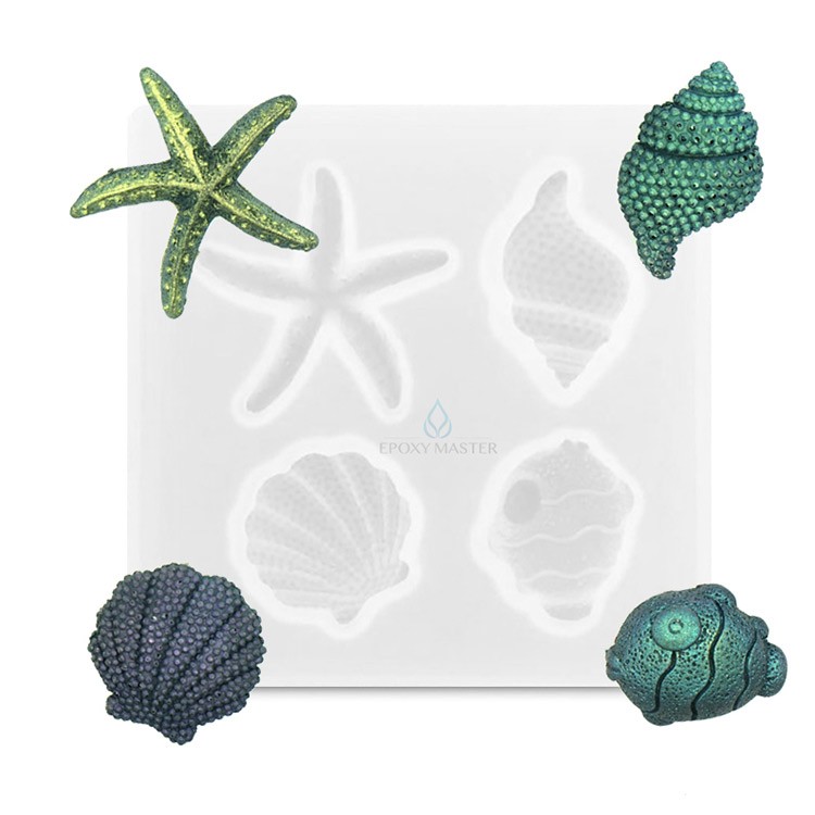 Силиконовый молд Epoxy Master морской, 9х9 см — картинка 2