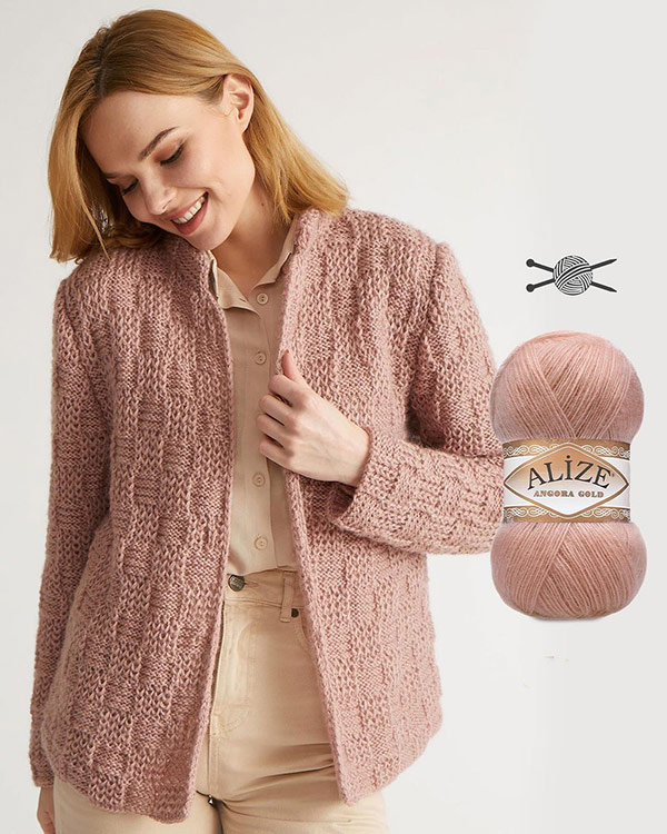 Пряжа ALIZE Angora Gold (757), светлый фрез, 5 шт. по 100 г — картинка 10