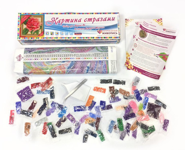 Алмазная вышивка «Румяная роза» — картинка 2