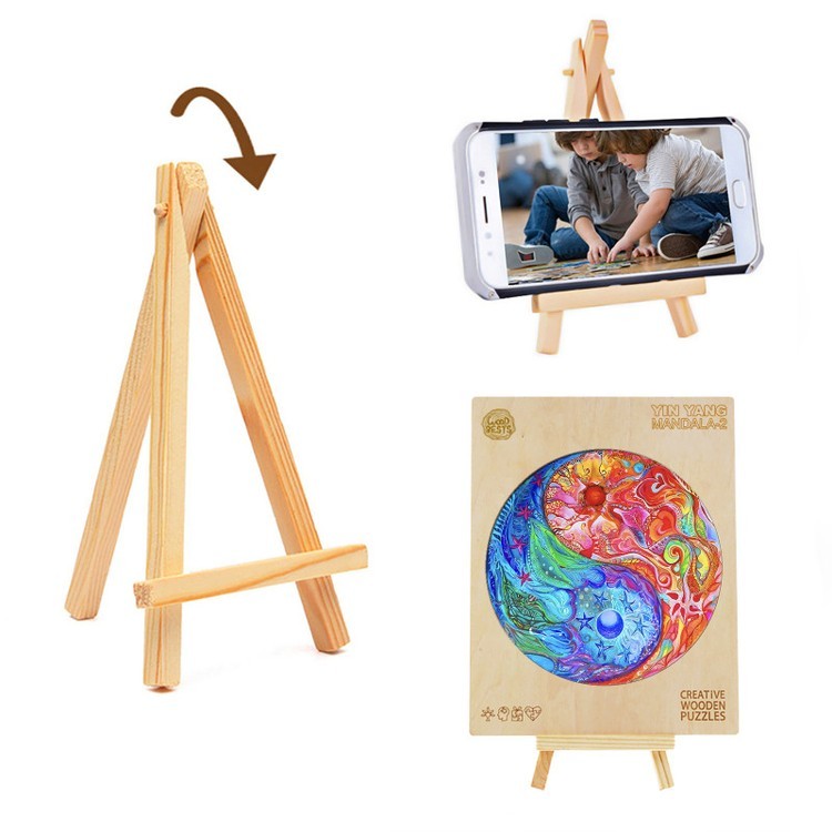 Деревянные пазлы «Разноцветный Инь-Ян M», Woodbests — картинка 5