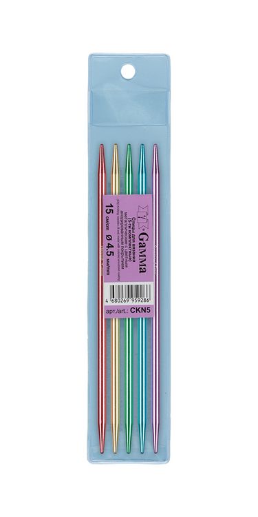 Спицы 5-ти комплектные 15 см, металл, d 4.5 мм, Gamma — картинка 2