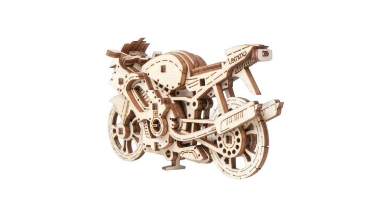 Деревянный конструктор, сборная модель Lemmo «Мотоцикл Лекс» — картинка 3
