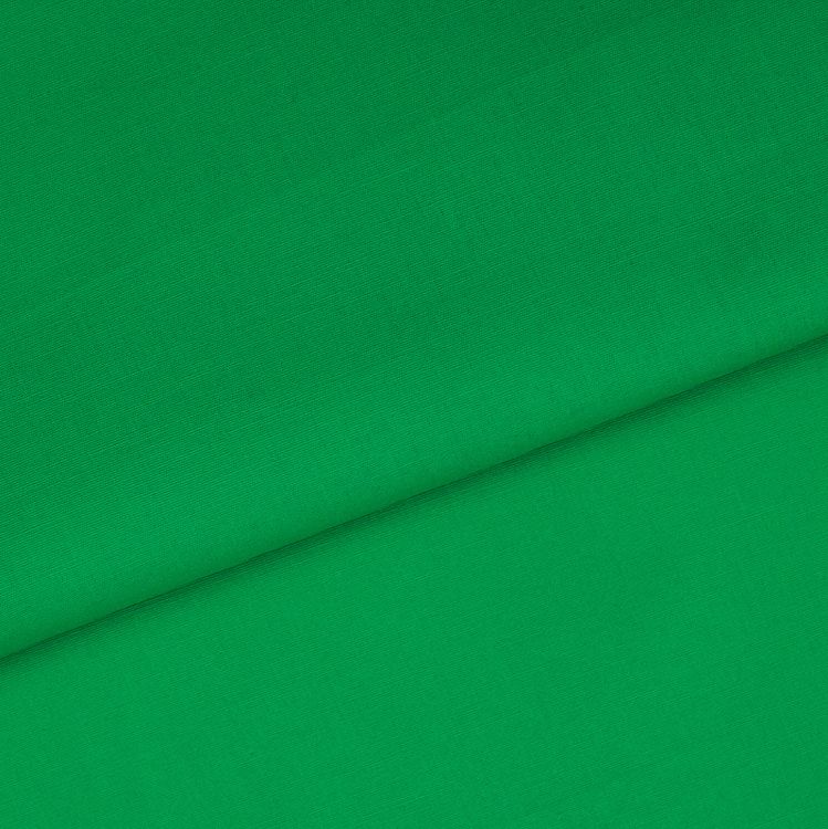 Ткань Поплин стрейч, 1 м х 150 см, 125 г/м², цвет: зеленый, TBY — картинка 2