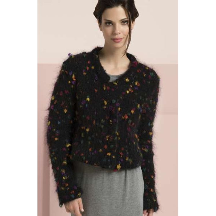 Пряжа ALIZE Mohair Bohem New (5153), зелено-розовый, 5 шт. по 100 г — картинка 2