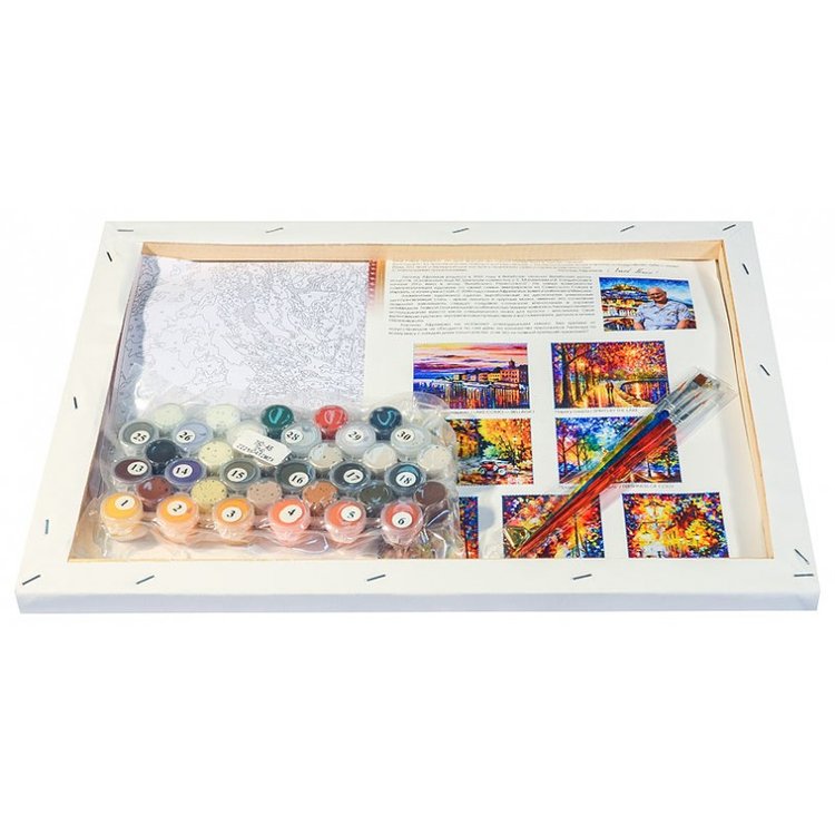 Картина по номерам «Тигр на снегу» — картинка 3