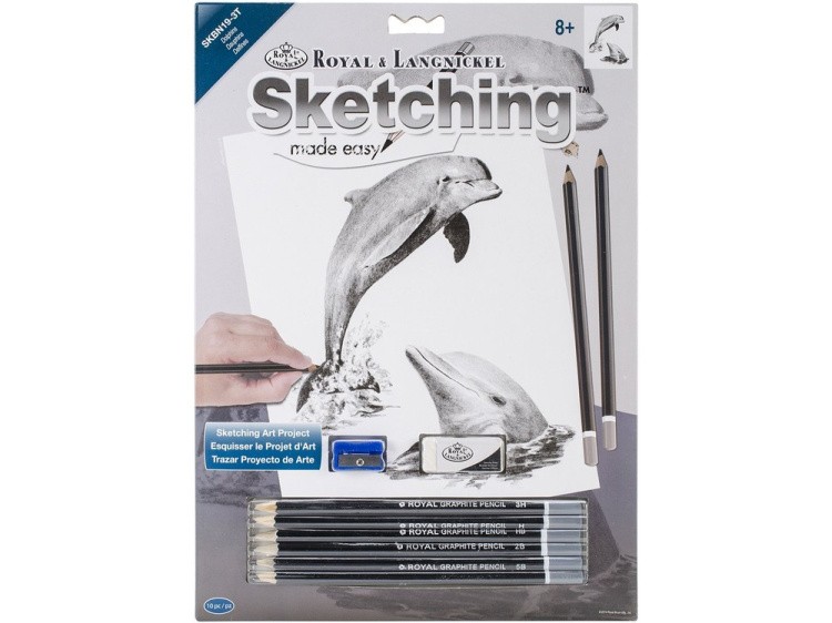 Набор для скетчинга «Дельфины» — картинка 2