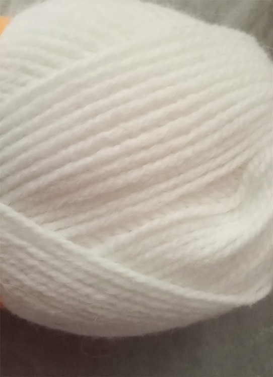 Пряжа Семеновская Svetlana (964), ультрабелый 5 шт. по 100 г — картинка 2