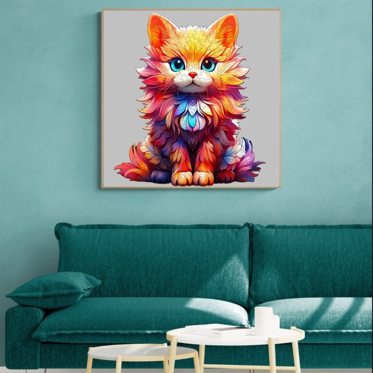 Деревянные пазлы «Рыжий пушистик M», Woodbests — картинка 8