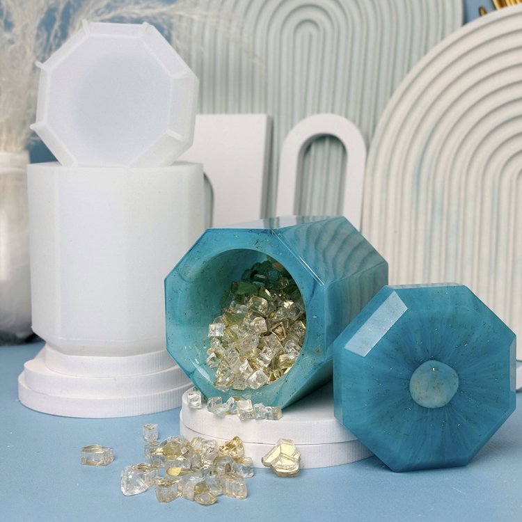 Силиконовый молд - Контейнер/банка для свечей, d9x12см, 1 шт. — картинка 3