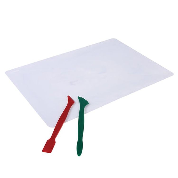 Доска для лепки А4, 280х200 мм, СТАММ, белая, 2 стека — картинка 2