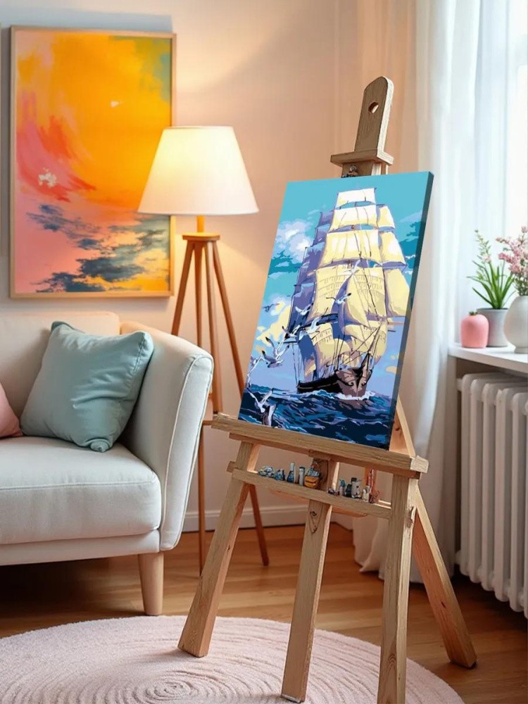 Картина по номерам «Белые паруса» — картинка 10