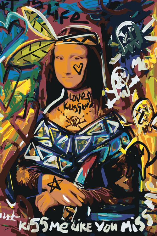Картина по номерам «Pop Art Поп-арт: Мона Лиза 2»