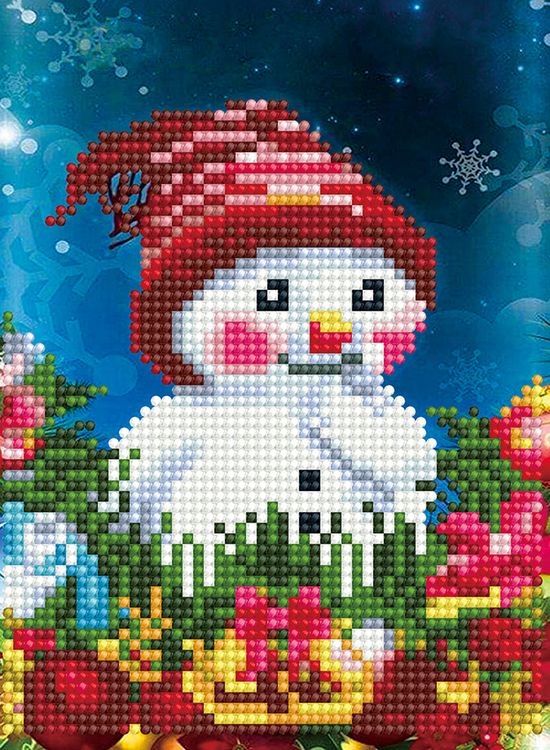 Алмазная вышивка «Снеговичок» — картинка 2