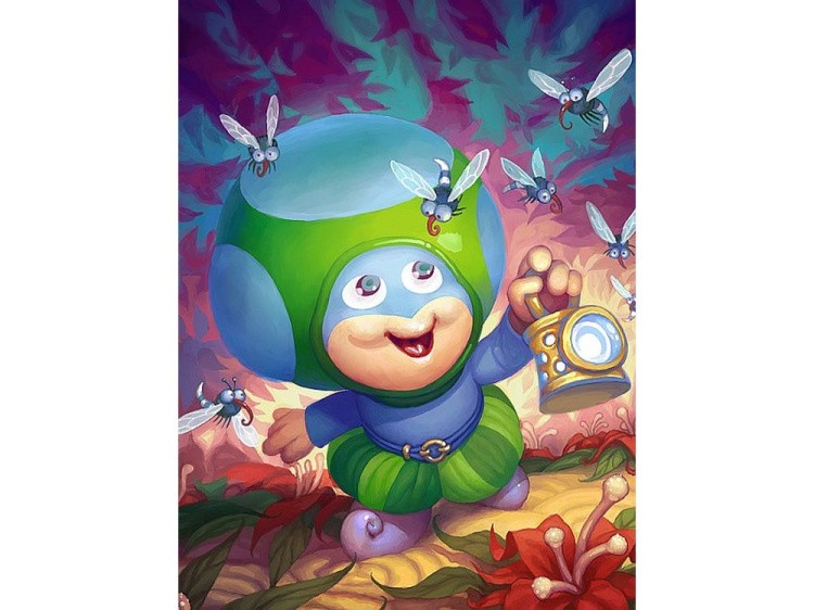 Фигурка для раскрашивания «Цветы и магия — Мальчик с фонариком» — картинка 3