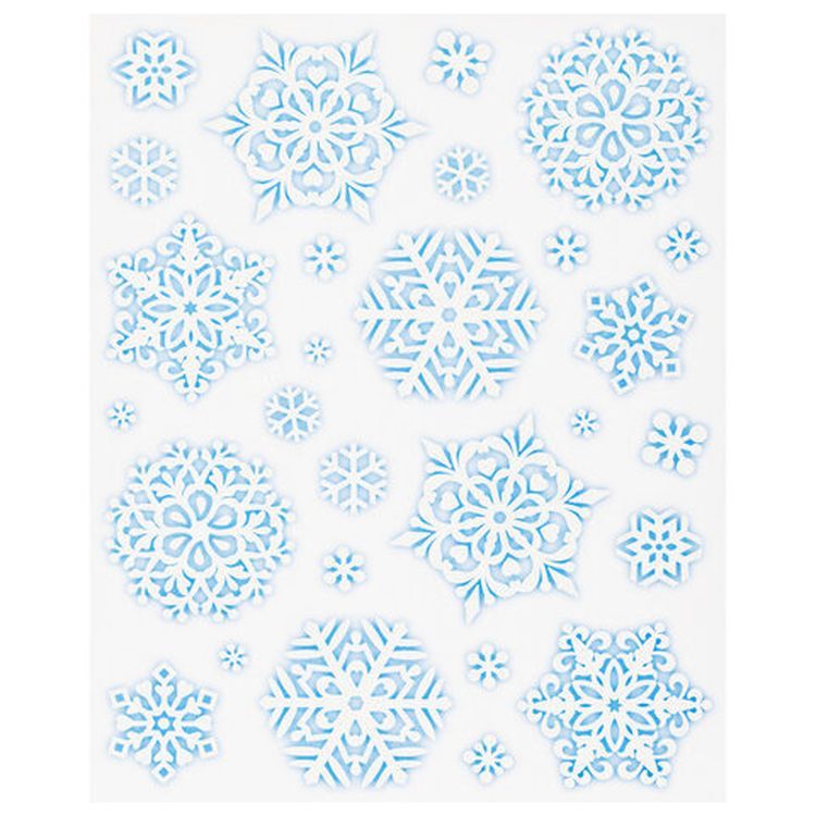 Украшение для окон и стекла «Голубые снежинки 1» — картинка 2