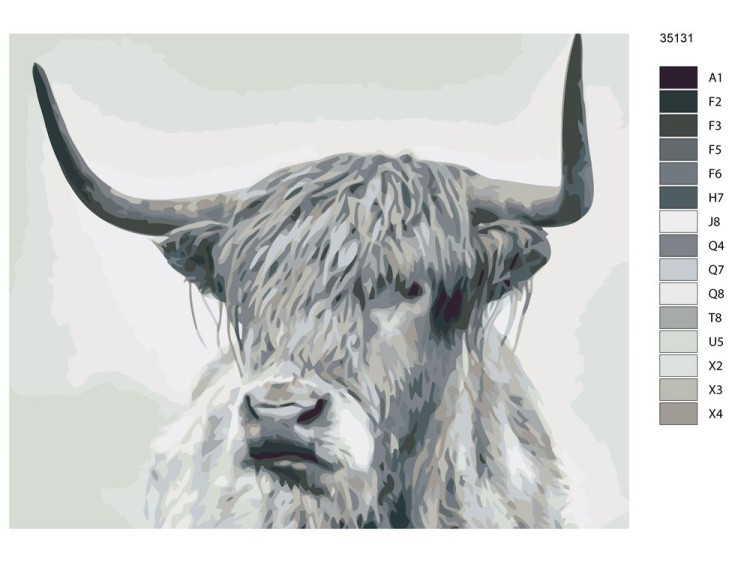 Картина по номерам «Бизон» — картинка 2