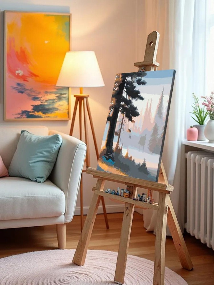 Картина по номерам «Лес в тумане» — картинка 10