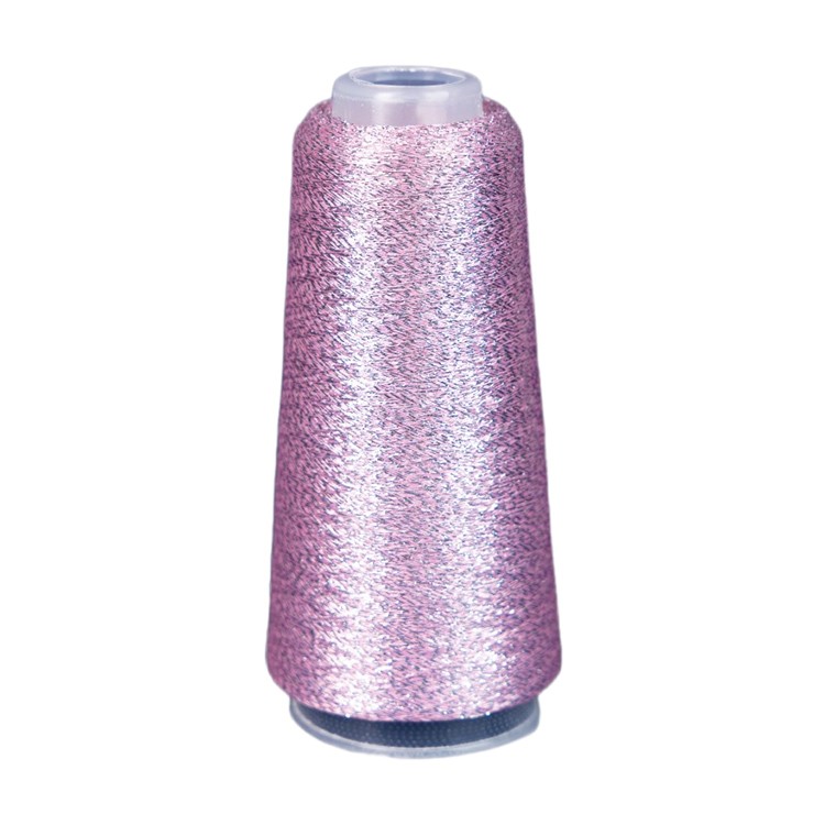 Пряжа бобинная OnlyWe Alluring shine (Аллюринг шайн) (L09), светло-розовый со светло-розовым люрексом, 1 шт., 50 г