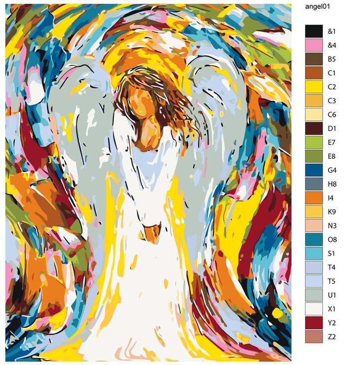 Картина по номерам «Милый aнгeл» — картинка 2