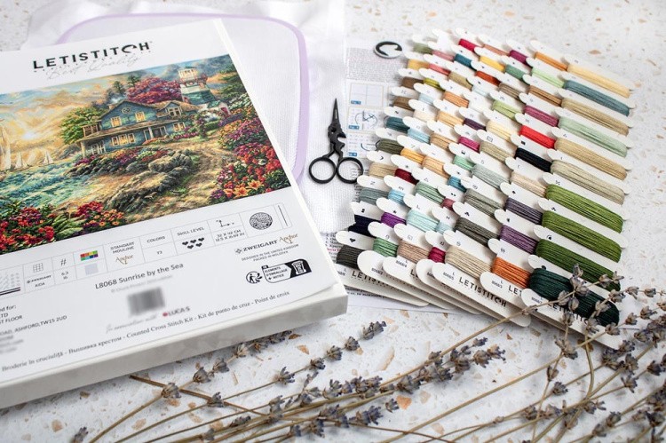 Набор для вышивания «Sunrise by the Sea (Восход солнца у моря)» — картинка 3