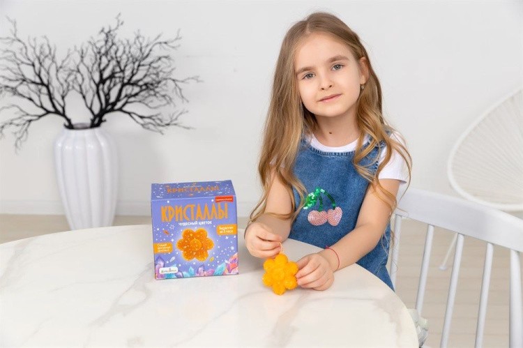 Набор для выращивания кристаллов «Цветок оранжевый», Bumbaram — картинка 7