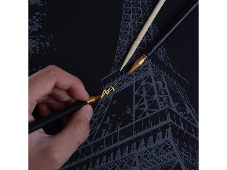 Скретч-картина «Paris» (цветная) — картинка 6