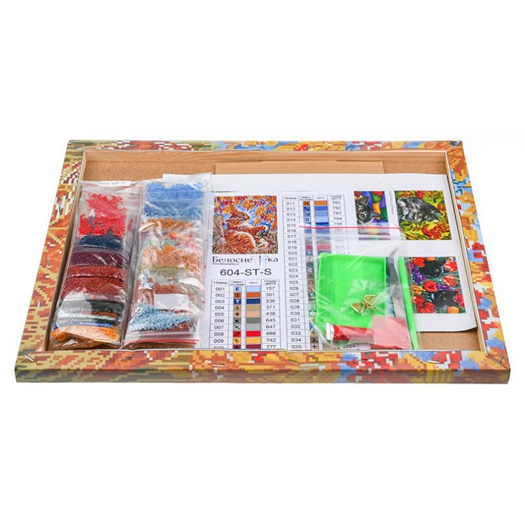 Алмазная вышивка «Кот с рябиной» — картинка 3