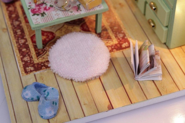 Набор для создания миниатюры (румбокс) «Чай вдвоём (с фигурками)» (русифицированная версия) — картинка 4