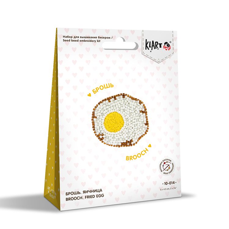 Набор вышивки бисером «Брошь. Яичница» — картинка 4