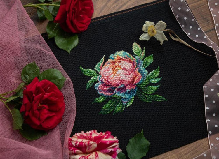 Набор для вышивания «Пион Abalone Pearl» — картинка 3