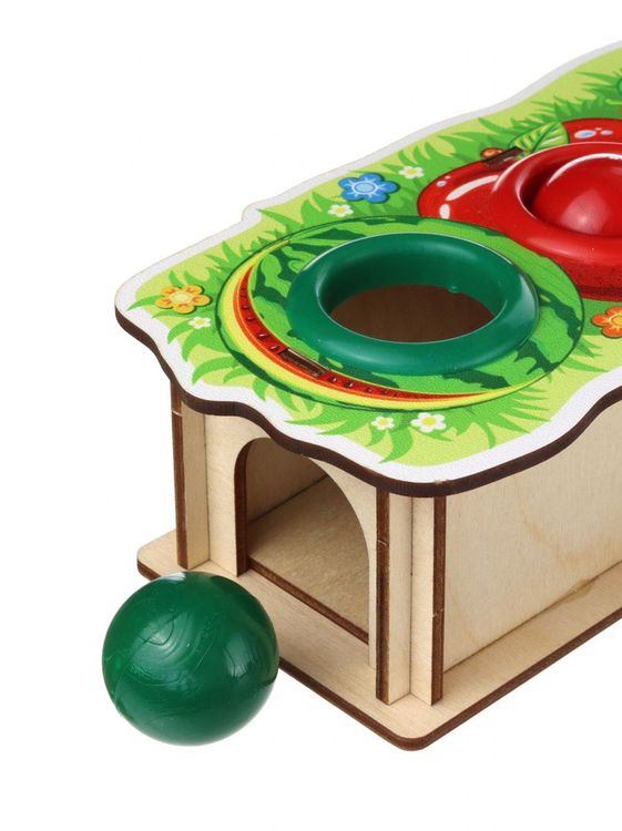 Стучалка цветная «Фрукты», 3 отверстия — картинка 3