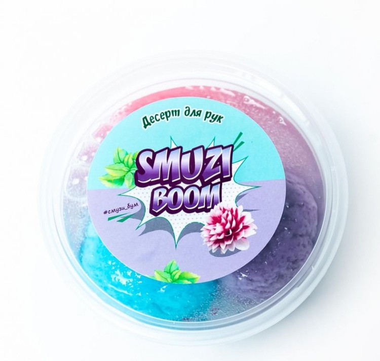 Слайм-десерт для рук Smuzi boom Флоат с ароматом клубники, 200 гр
 — картинка 2