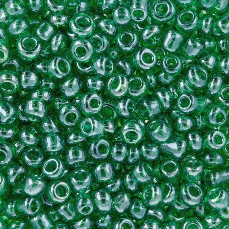 Бисер круглый Zlatka 11/0, 0101-0121А, 2 мм, цвет: №0107 зеленый, 100 г